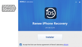 Paso 1: Instalar Renee iPhone Recovery