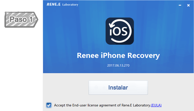 Paso 1: Instalar Renee iPhone Recovery