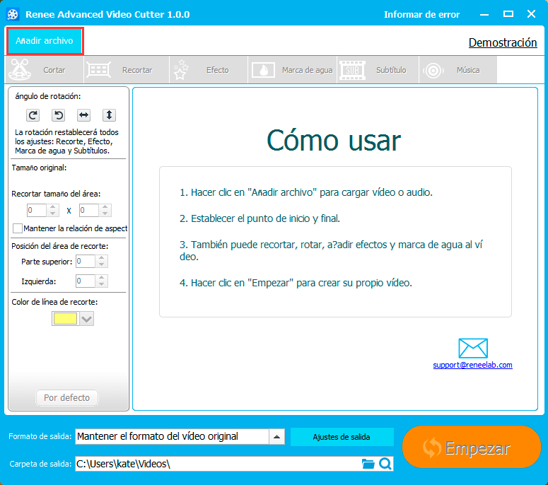 añadir un archivo para editar