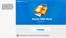 Paso1: Instalar Renee USB Block