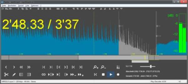 Mp3DirectCut: aplicación para cortar musica