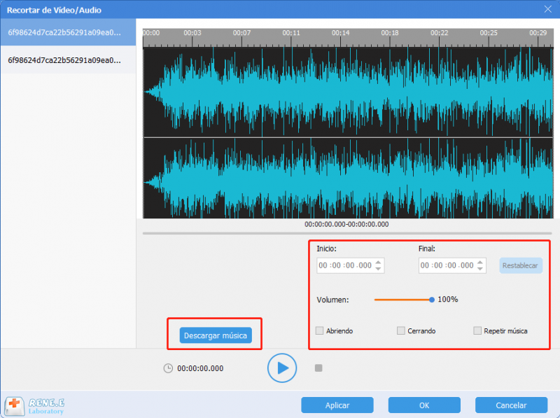 Renee audio tools: Programa gratuito para editar MP3 en Windows
