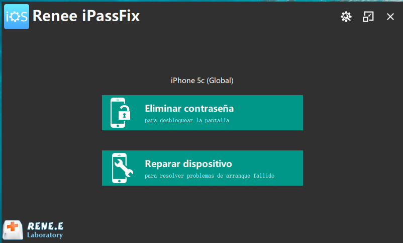 interfaz de iPassFix