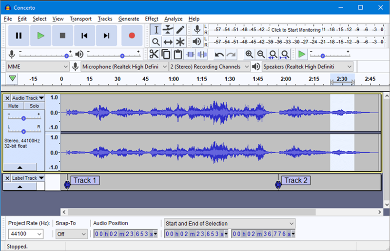 Programa de edición de audio - WavePad