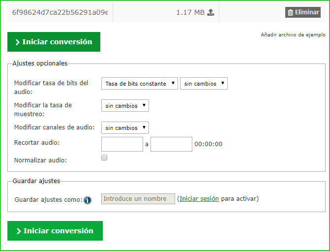 convertir WMA a MP3 en sitio web