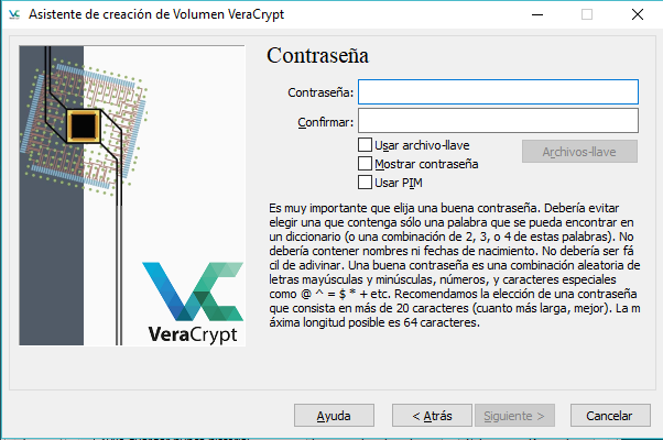 Cifrar el disco duro con VeraCrypt