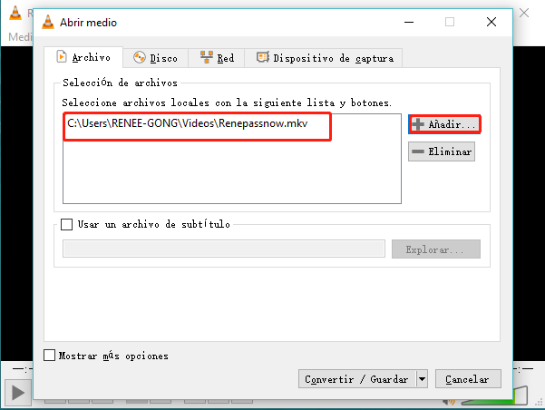 convertir mkv a mp4 con VLC