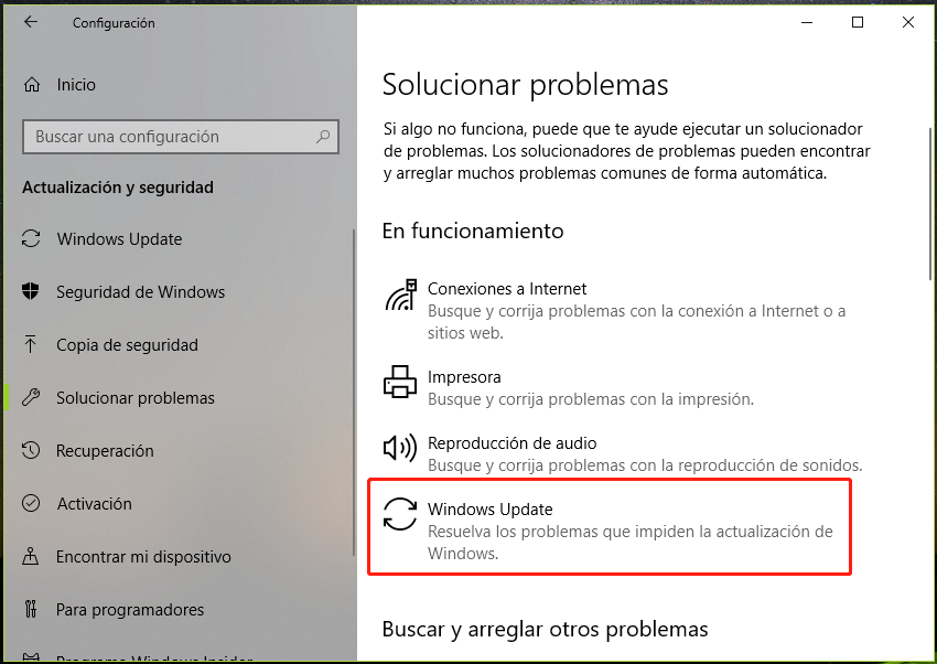 resolver el error 0x8000ffff en Windows 10