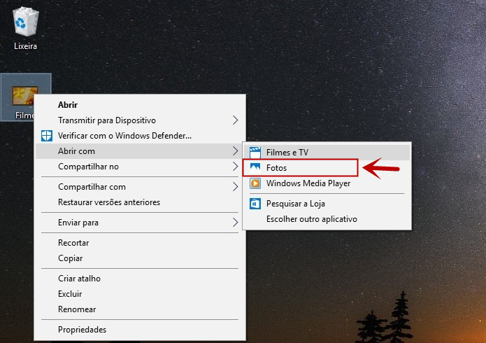 Recortar un video en Windows 10 usando el programa Photo