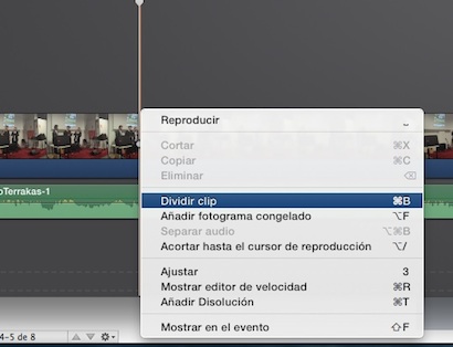 quitar audio a un video con iMovie