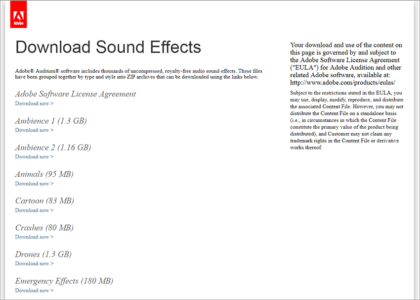 adobe audition sound effects download