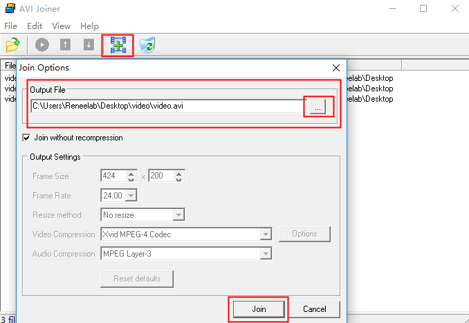 programas para unir videos-AVI Joiner