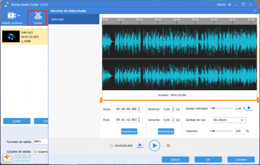 editar tonos para celular con renee audio tools