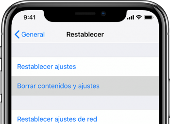 restaurar iphone de fábrica